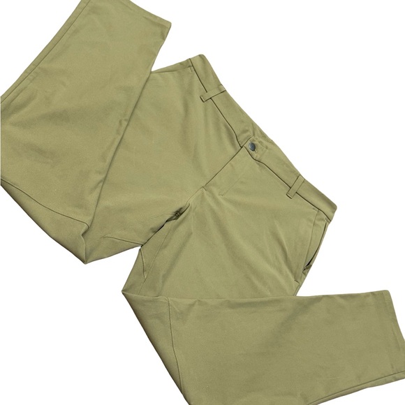 🌟 Lululemon Commission Classic-Fit Pant Warpstreme Khaki Men’s Size 34 (34x31) - Picture 6 of 16